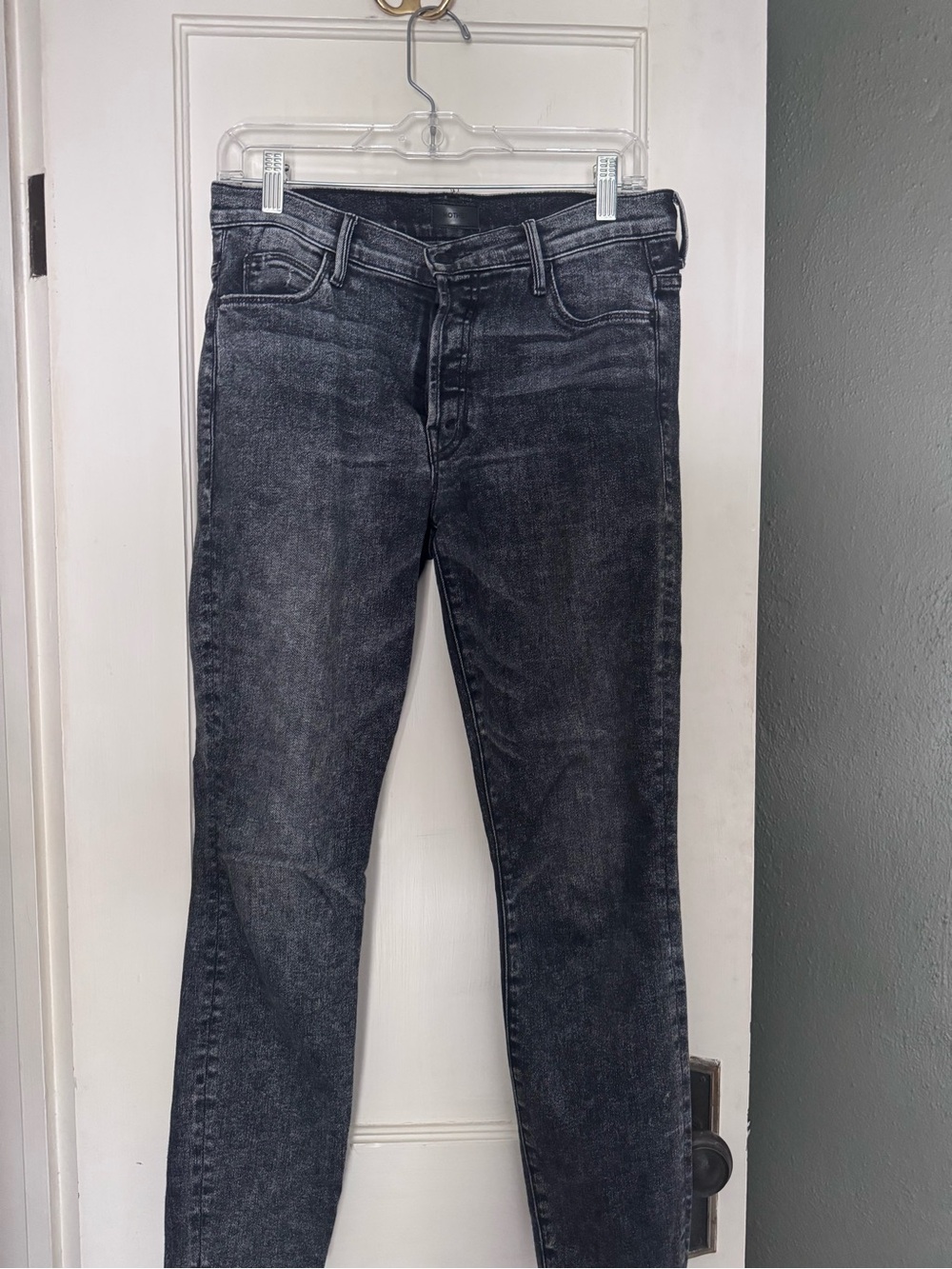 Mother The Stunner Ankle Fray Friday the 13th Black Distressed Size 28 - Picture 3 of 10